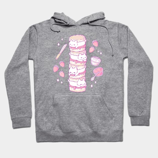 Cute Cat Scones Hoodie by xMorfina